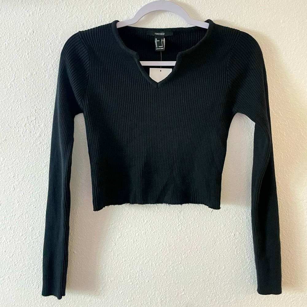 Black Crop Top